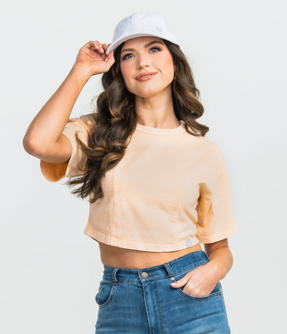 Southern Shirt Anywhere Darted Tee - Just Peachy