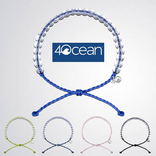  Original 4ocean Handmade Beaded Bracelet Made From Recycled  Plastic with Stainless Steel 4ocean Charm + Stickers, Unisex Men Women Boy  Girl