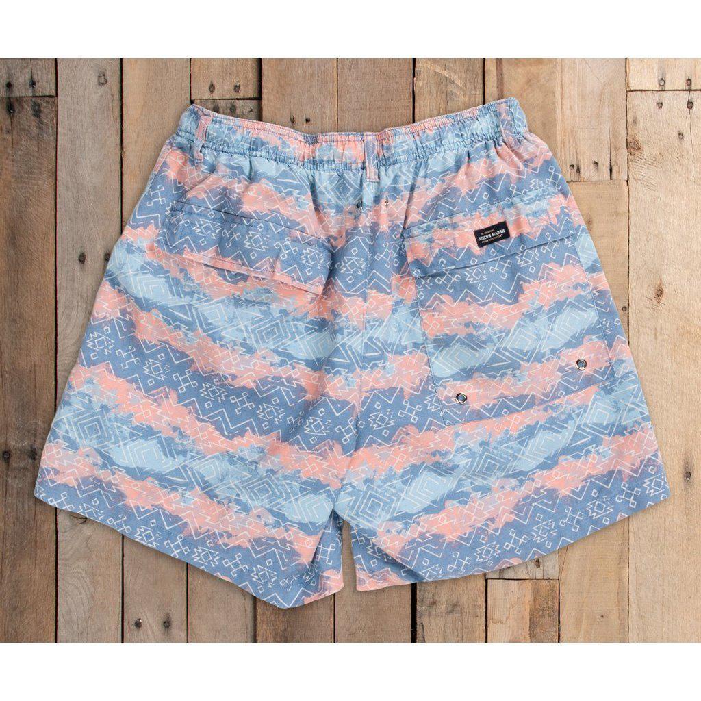 Southern Marsh Jamie Seawash Shorts - Antigua Blue, Drawstring Waist, 3.5" Inseam